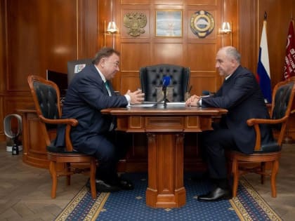 Рабочая встреча Главы Карачаево-Черкессии Рашида Темрезова и Главы Игнушетии Махмуда-Али Калиматова