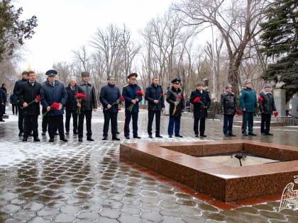Росгвардейцы Карачаево-Черкесии приняли участие в памятном мероприятии ко Дню защитника Отечества