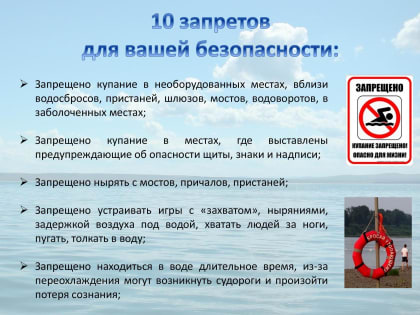 БЕЗОПАСНОСТЬ НА ВОДЕ