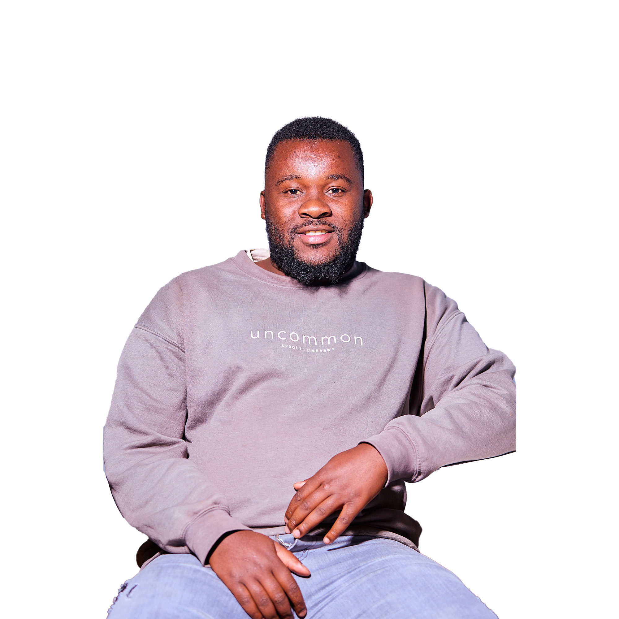 Portrait of a person with a neutral expression