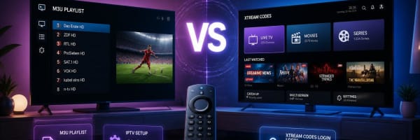 M3U versus Xtream Codes IPTV Vergleich – Welches Format ist besser für IPTV Streaming