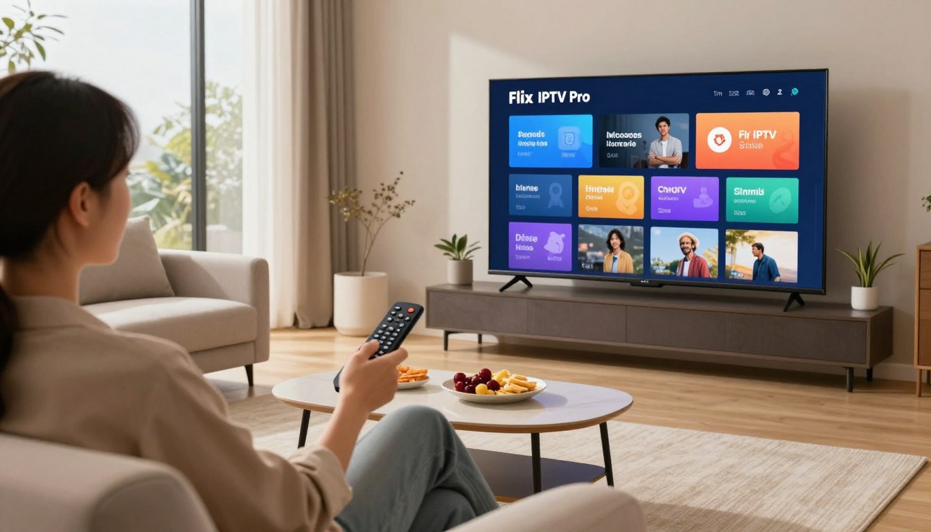  Flix IPTV Pro und  IPTV Anbieter – Vergleich der besten IPTV Dienste Deutschland auf dem Notebook
