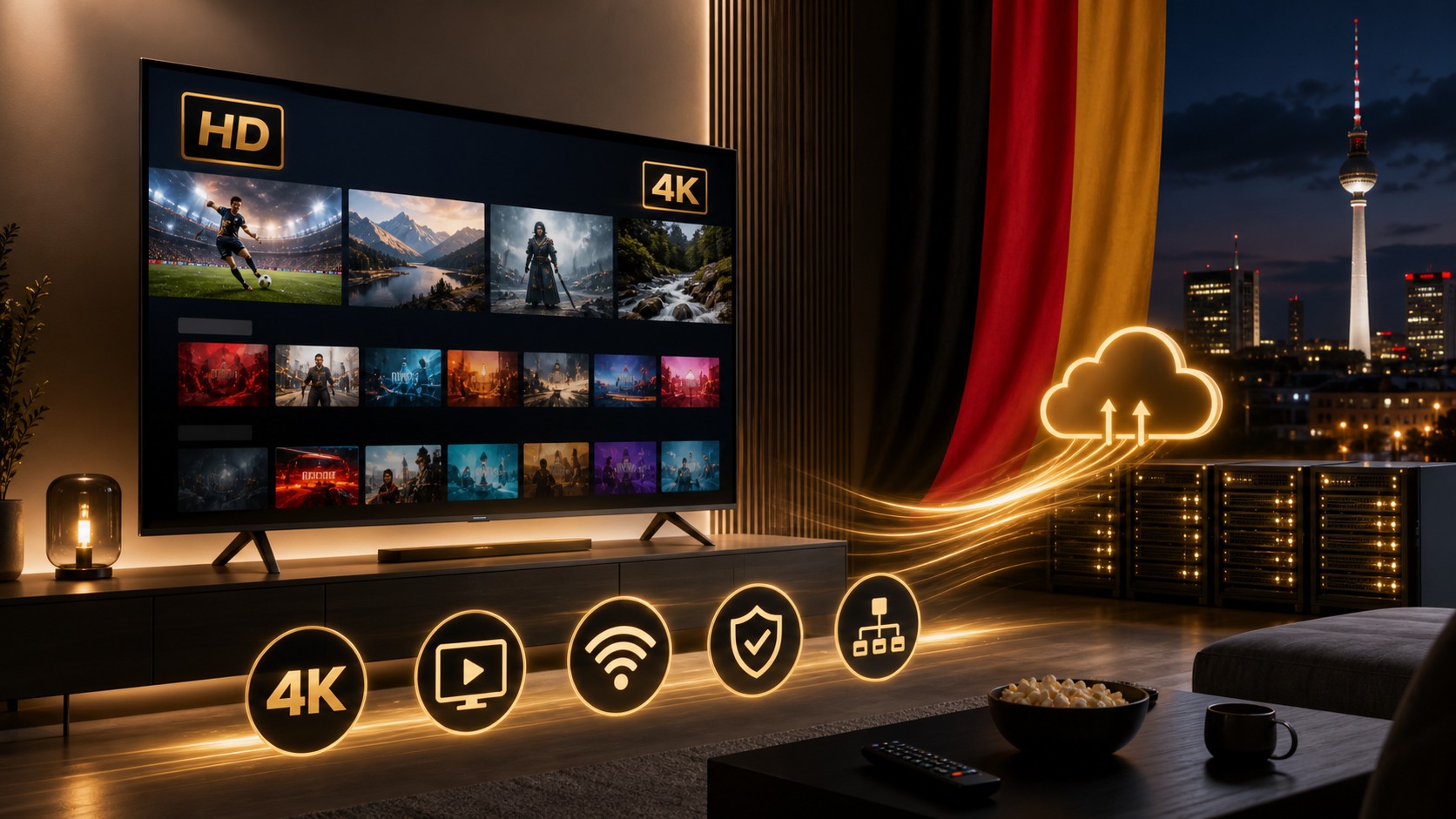 Bester IPTV Anbieter 2026 mit HD und 4K Streaming