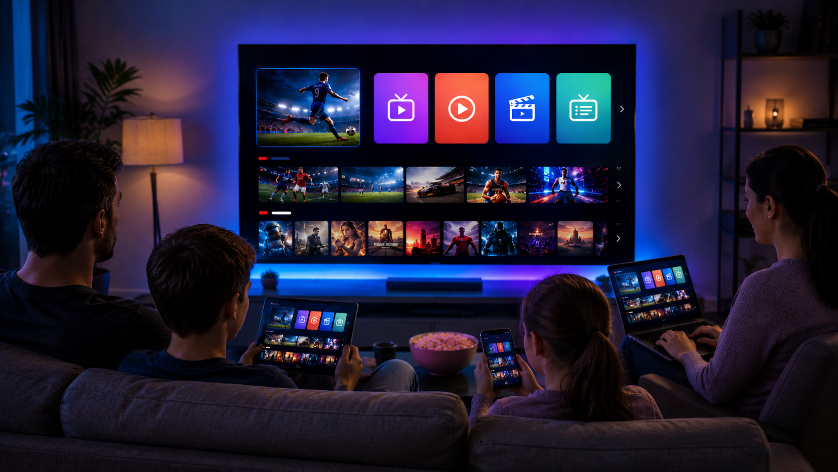 IPTV Smarters Pro Abo fuer mehrere Geraete und Familien