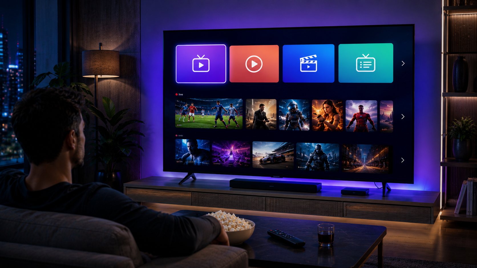 IPTV Smarters Pro Abo fuer einen Nutzer auf Smart TV