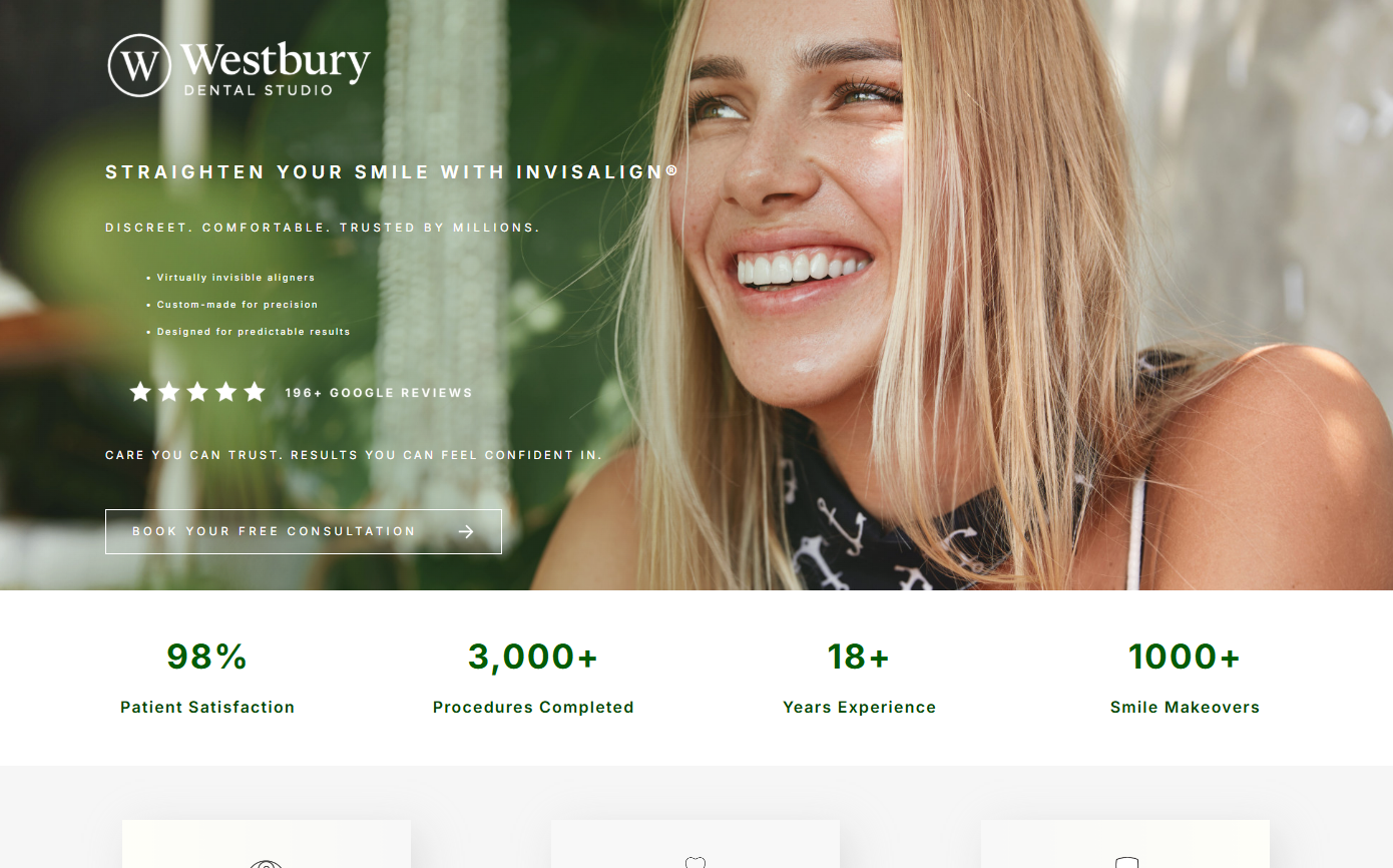 Dentistry page preview