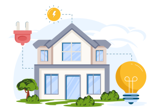 Maison individuelle avec installation solaire