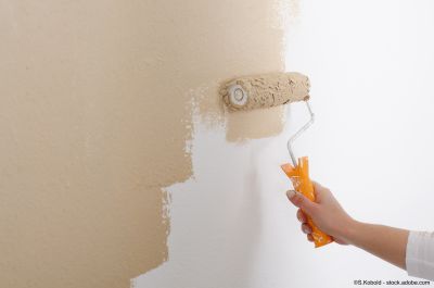 Peindre les murs d'un appartement en location en beige