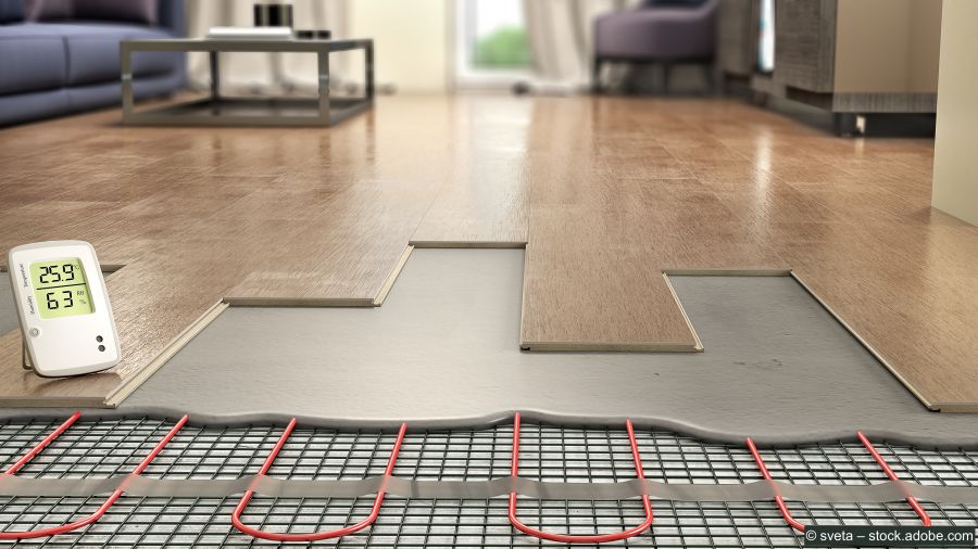 Structure d'un chauffage au sol