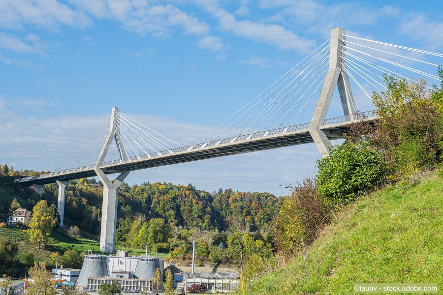 Pont de la Poya près de Fribourg, Suisse
