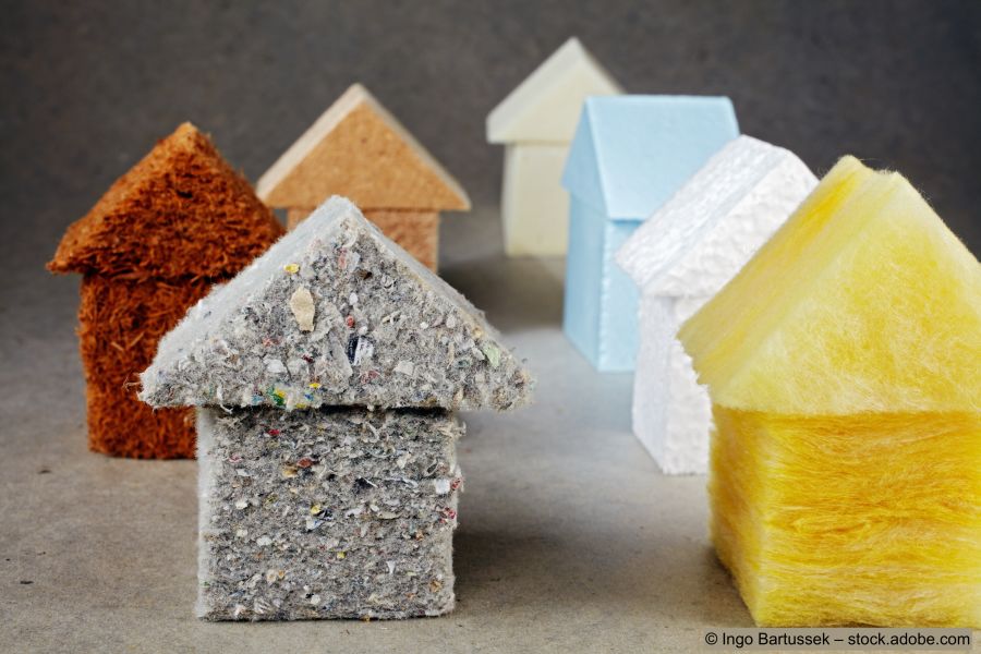 Verschiedene Dämmmaterialien