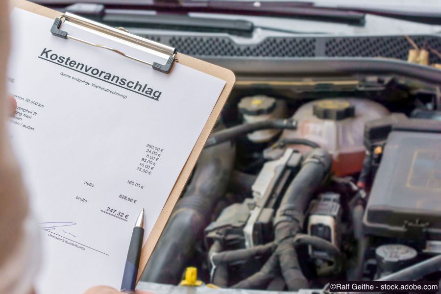 Kostenvoranschlag für die jährliche Inspektion eines Autos