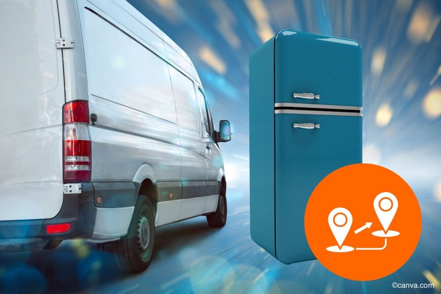 Gefrierschrank transportieren mit einem Sprinter