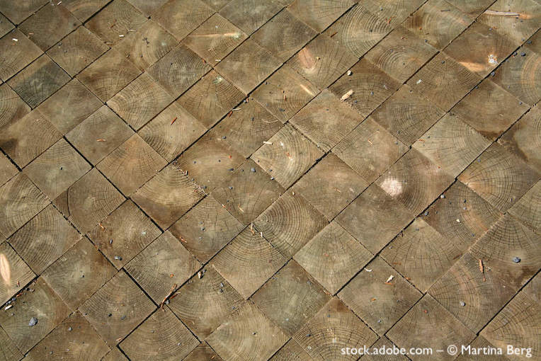 Pavé de bois