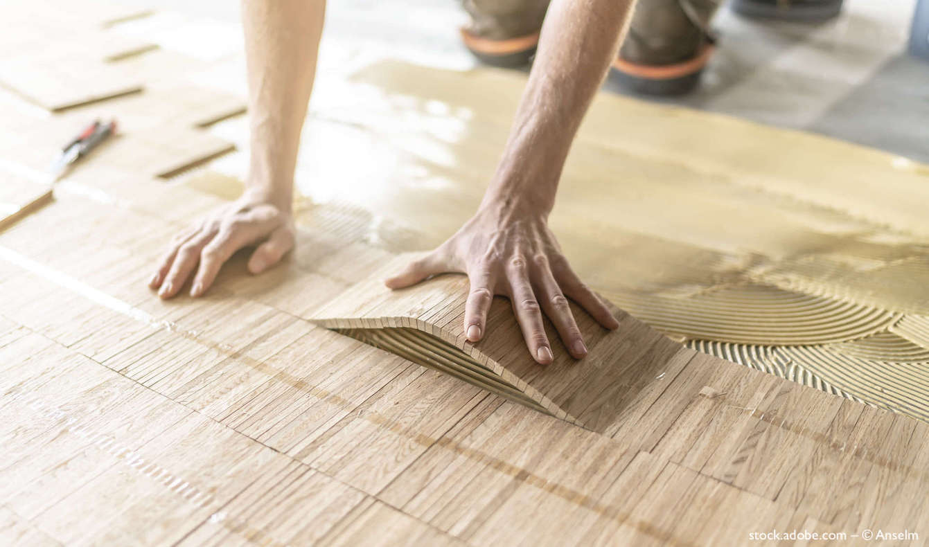Parquet à lamelles sur chant