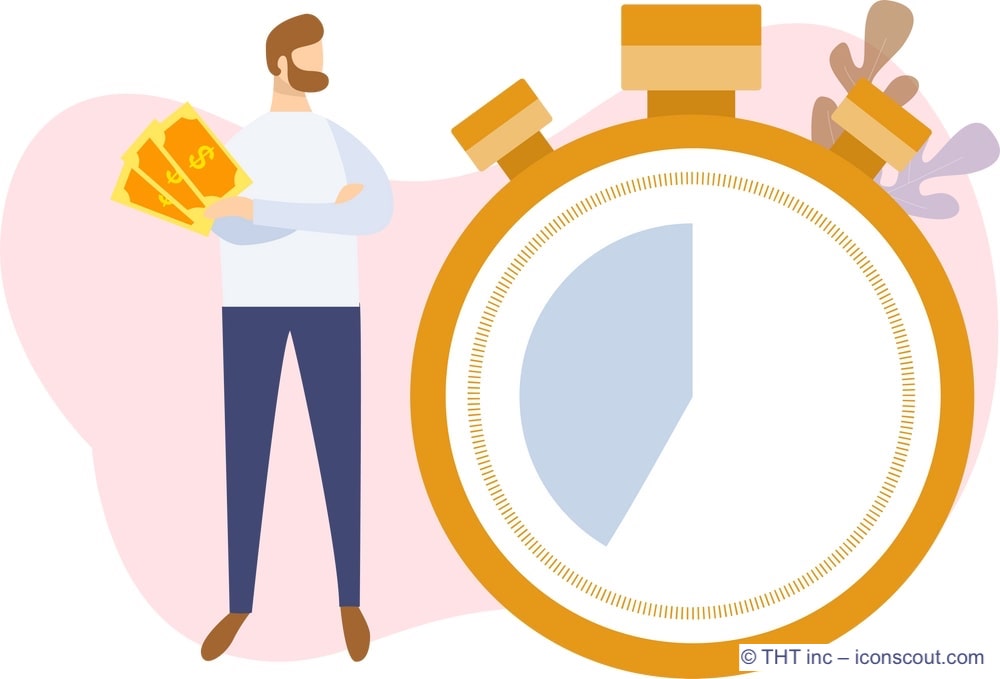 Mann-mit-Uhr-und-Geld-in-der-Hand