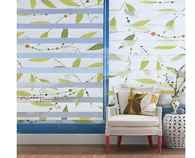 ZEBRA BLIND(GREEN-LEAF-PRINTED) product image