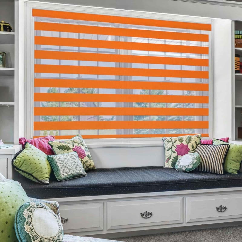 Orange Window Blinds