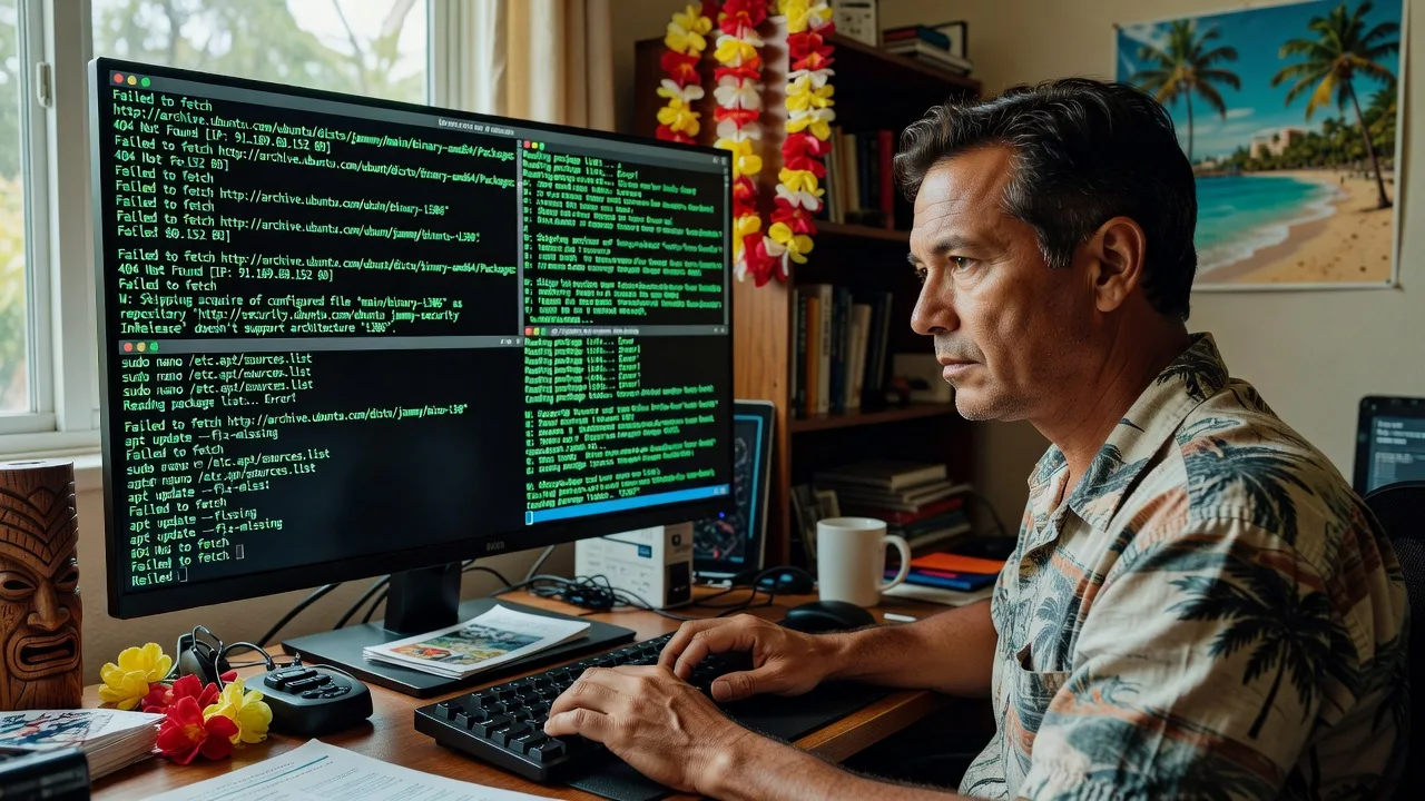 Fix Corrupted Linux APT sources.list in Hawaii