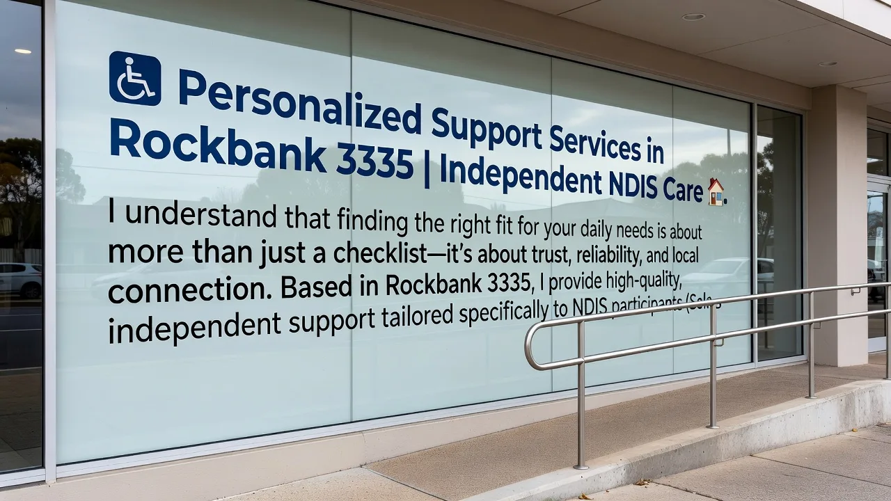 ♿ Personalized Support Services in Rockbank 3335 | Independent NDIS Care 🏠