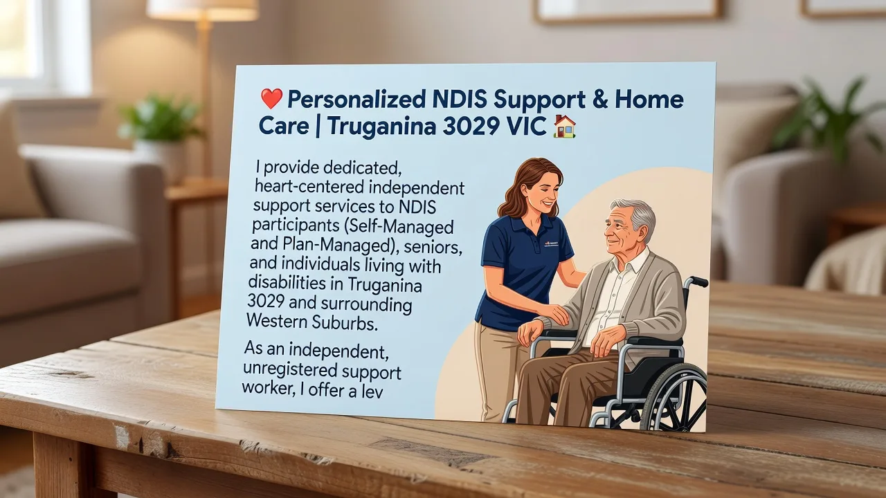 ♿ Personalized NDIS Support & Home Care | Truganina 3029 VIC 🏡