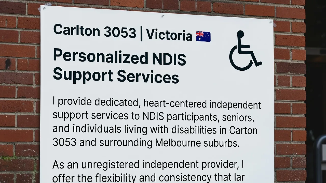 Carlton 3053 | Victoria 🇦🇺 Personalized NDIS Support Services ♿