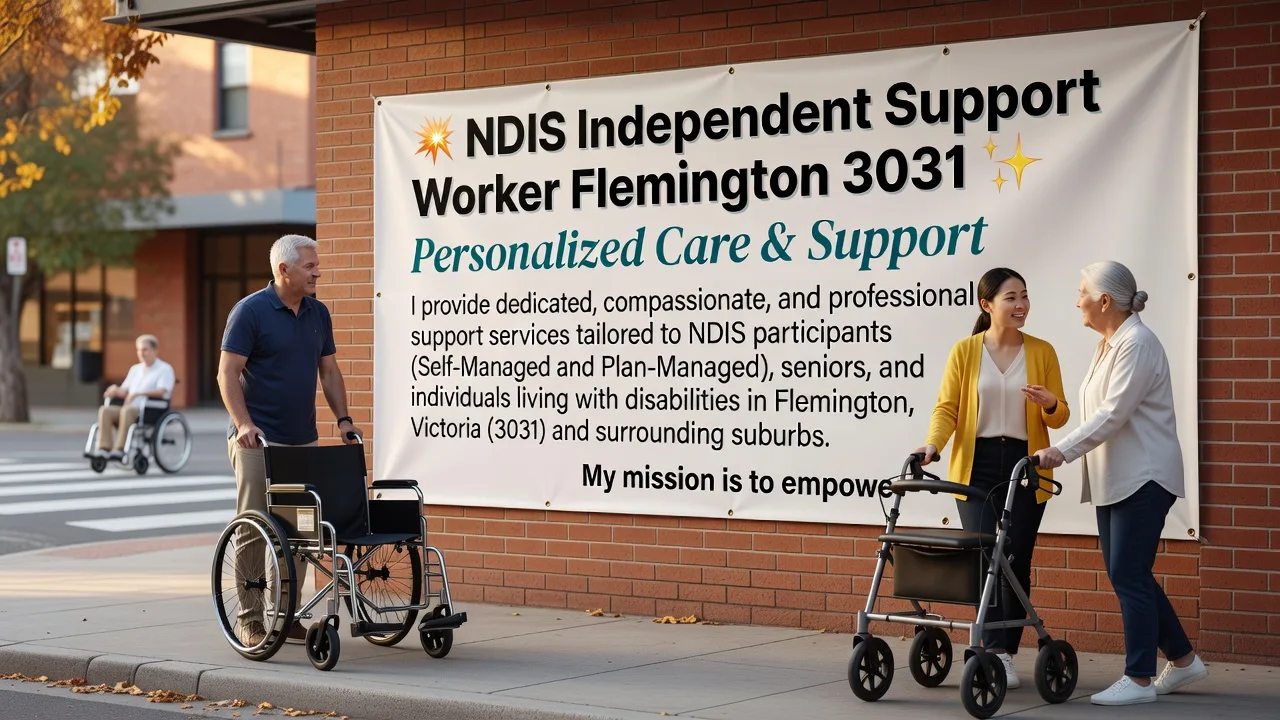♿ NDIS Independent Support Worker Flemington 3031 | Personalized Care & Support 🌟