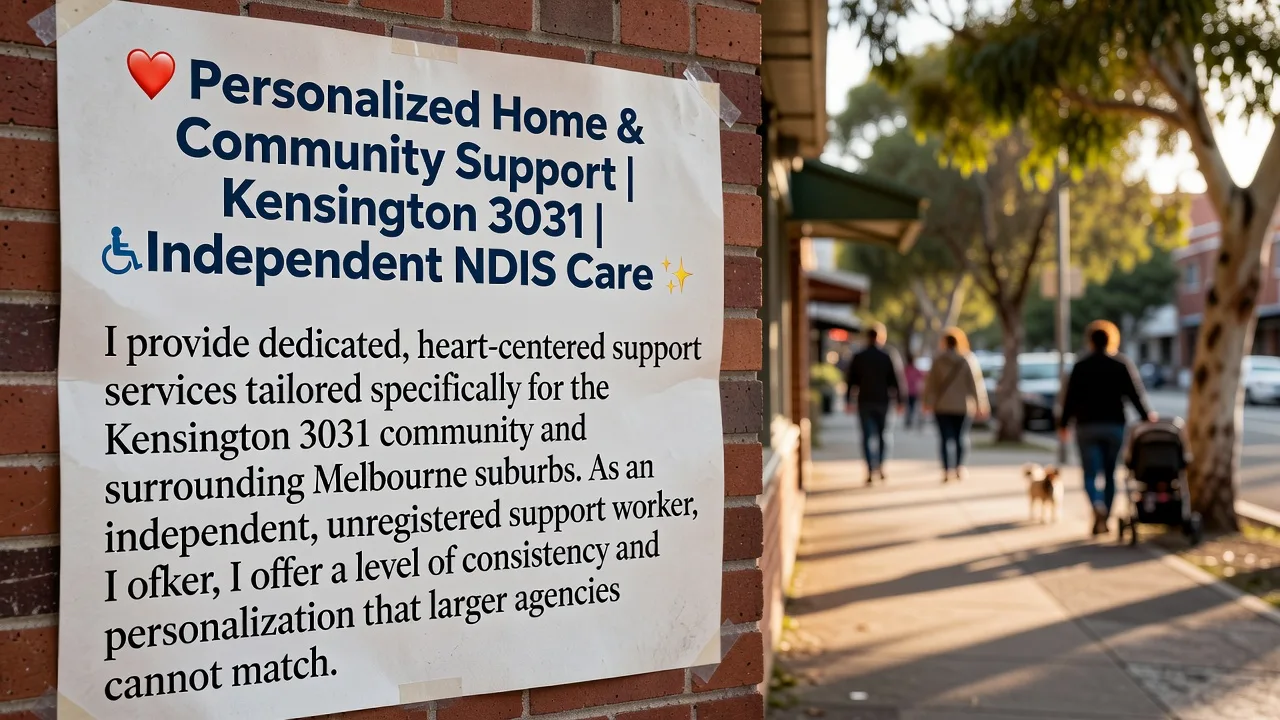 ♿️ Personalized Home & Community Support | Kensington 3031 | Independent NDIS Care 🌟