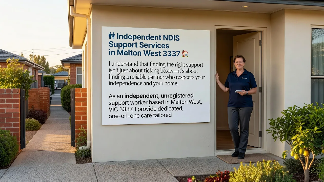 ♿ Independent NDIS Support Services in Melton West 3337 🏠