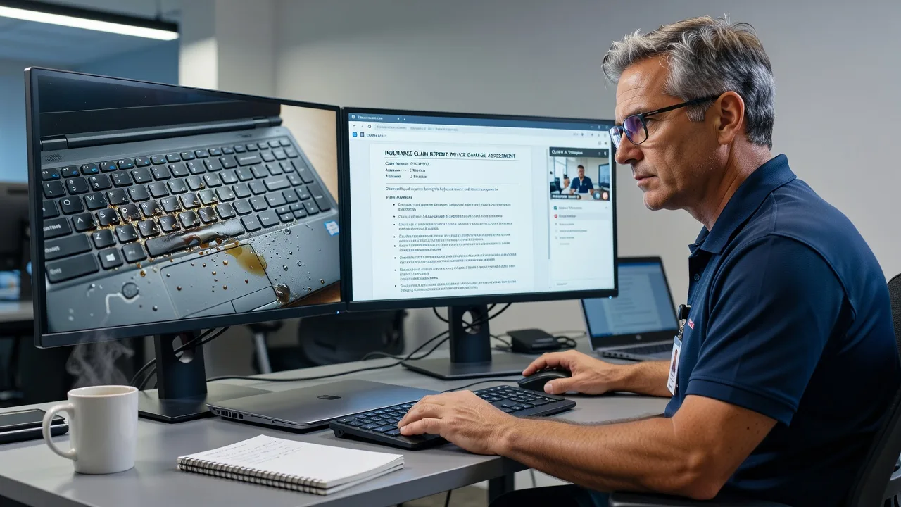 Remote Laptop Damage Assessment Reports for Melbourne Insurers