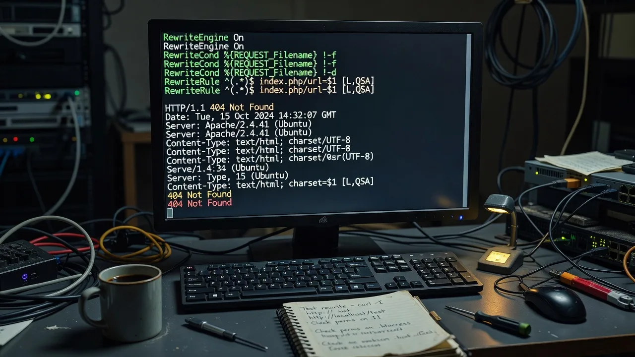 Repair a Corrupted .htaccess File Causing 404 Errors