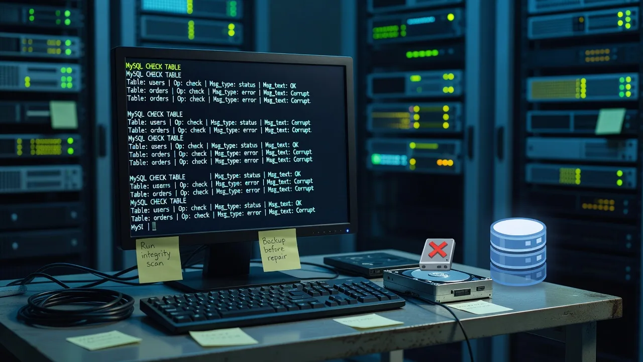 Safely Repair and Recover a Corrupted MySQL Database Table
