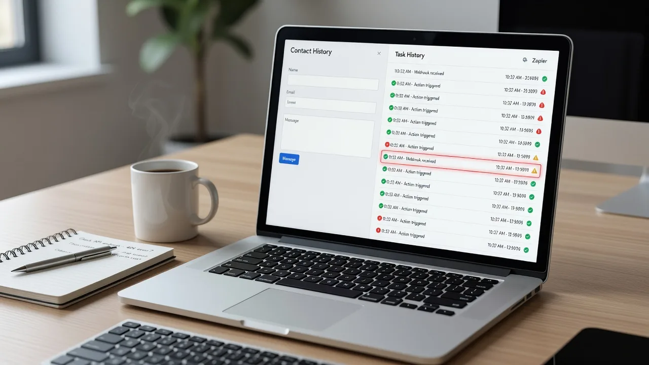 Zapier Webhook Failing? Repair Broken Website Lead Capture Sync