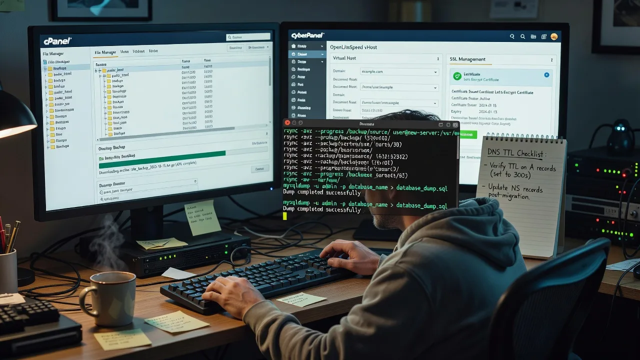 Migrate Websites from cPanel to Free CyberPanel | Remote