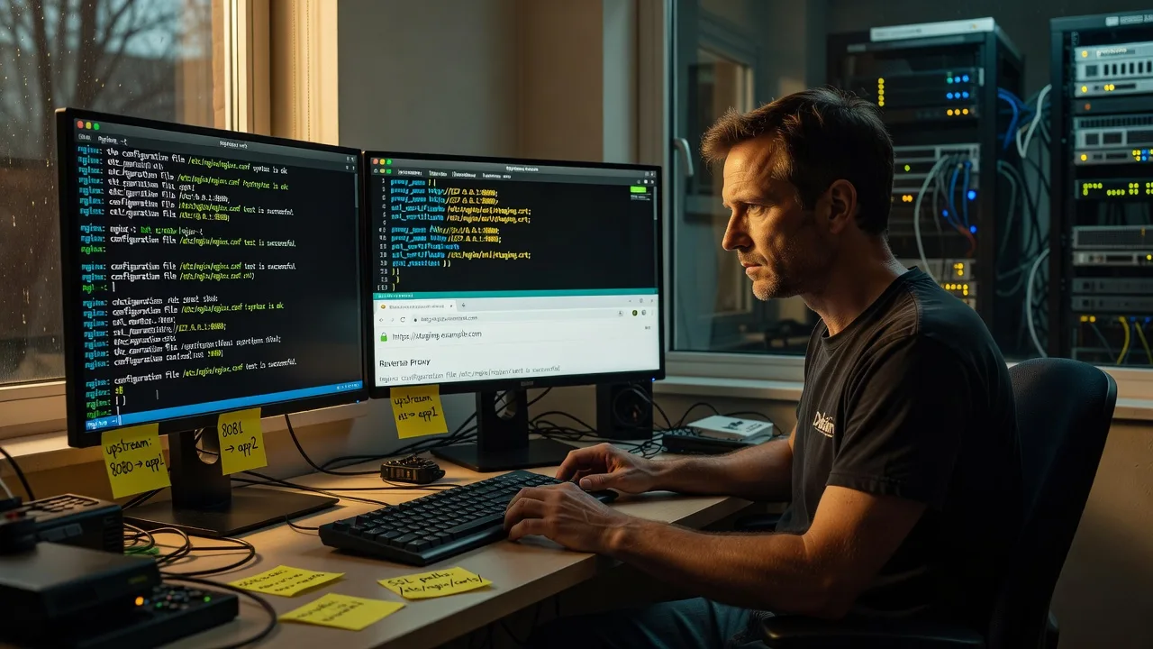 Nginx Reverse Proxy Setup on Debian Linux | Remote