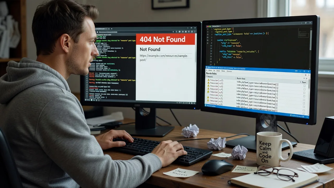 Fix WordPress Custom Post Type & 404 Permalink Errors Remote