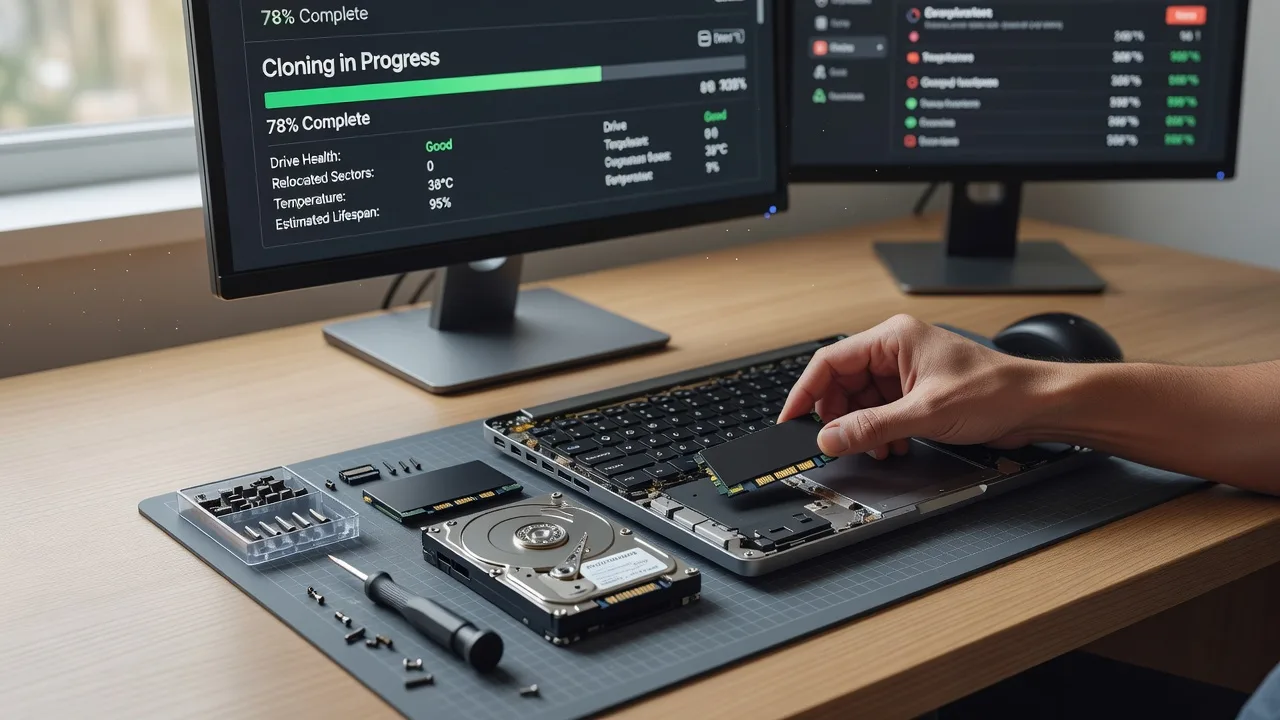 Laptop HDD to SSD Upgrade — Remote Setup & Migration