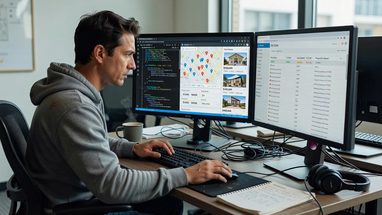 Modern Real Estate Website with Live IDX Property Search | Remote