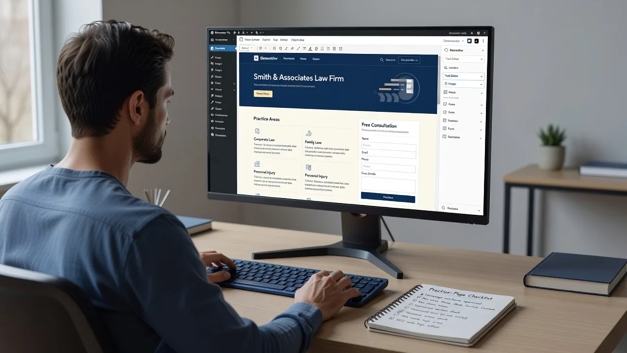 Law Firm Portfolio Website on Elementor Pro | Remote