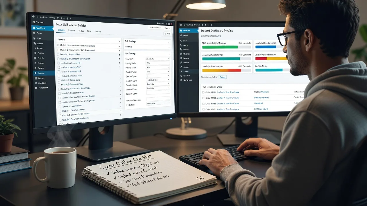 Professional Tutor LMS Website Build for Course Creators | Remote