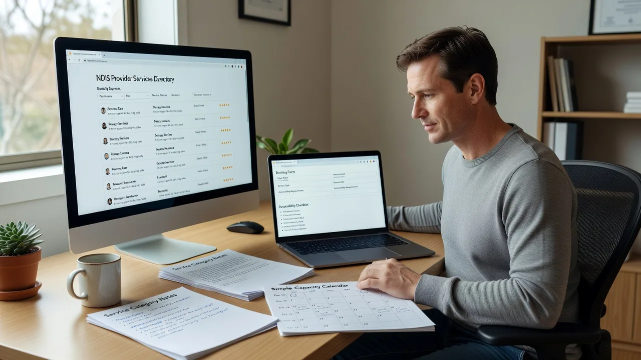 NDIS Provider Booking & Services Directory Website | Remote