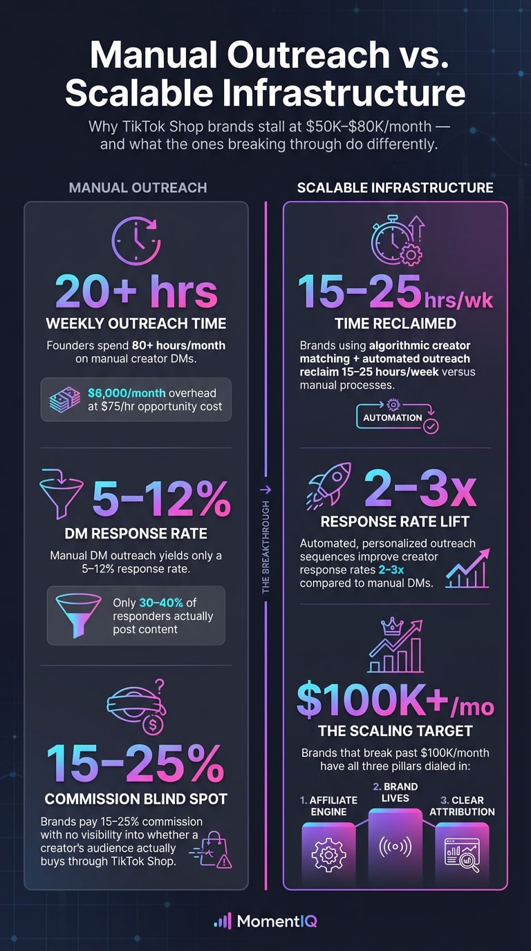 Infographic presenting the data-driven playbook for scaling TikTok Shop in 2025 with growth benchmarks and strategy