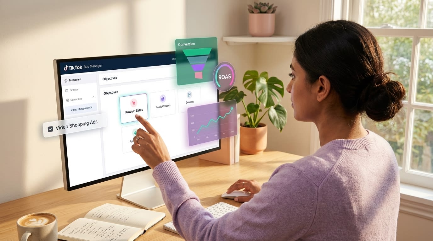 Launch Profitable Campaigns Starting At Tiktok Ads Manager Showing Product Sales A