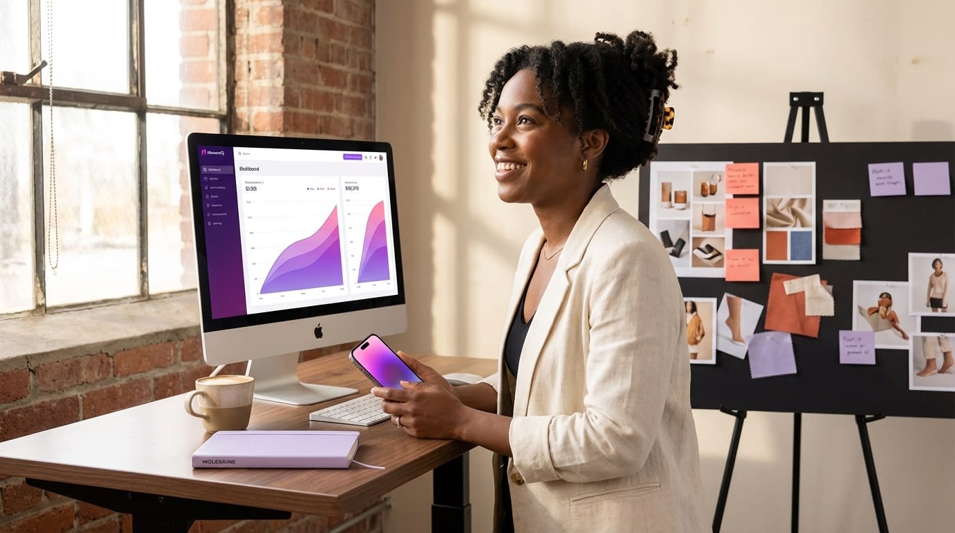 Brand Founder Reviewing Trending Tiktok  A