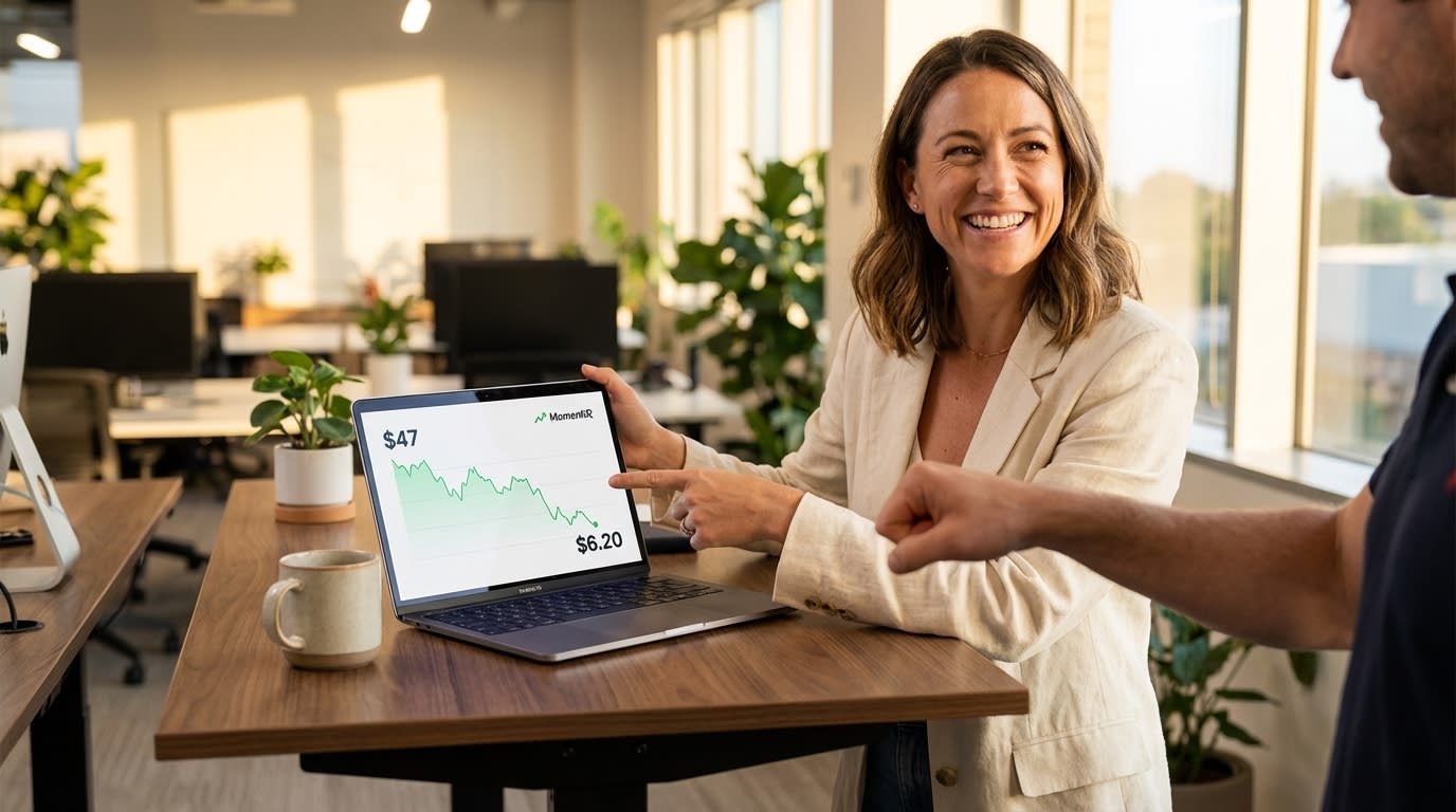 Turn Creator Content Into Ads Em Sales Manager Celebrating A Dramatic Red A