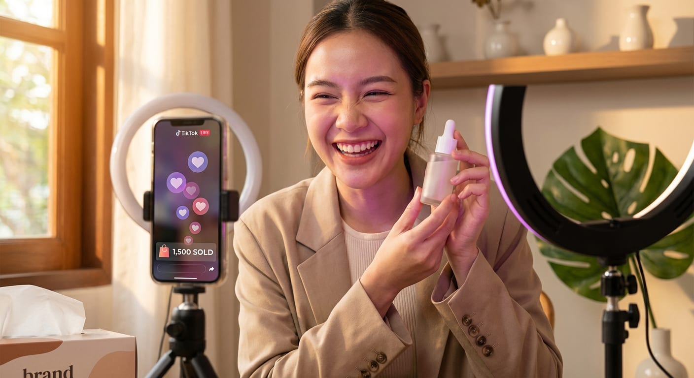 confident micro influencer enthusiastica