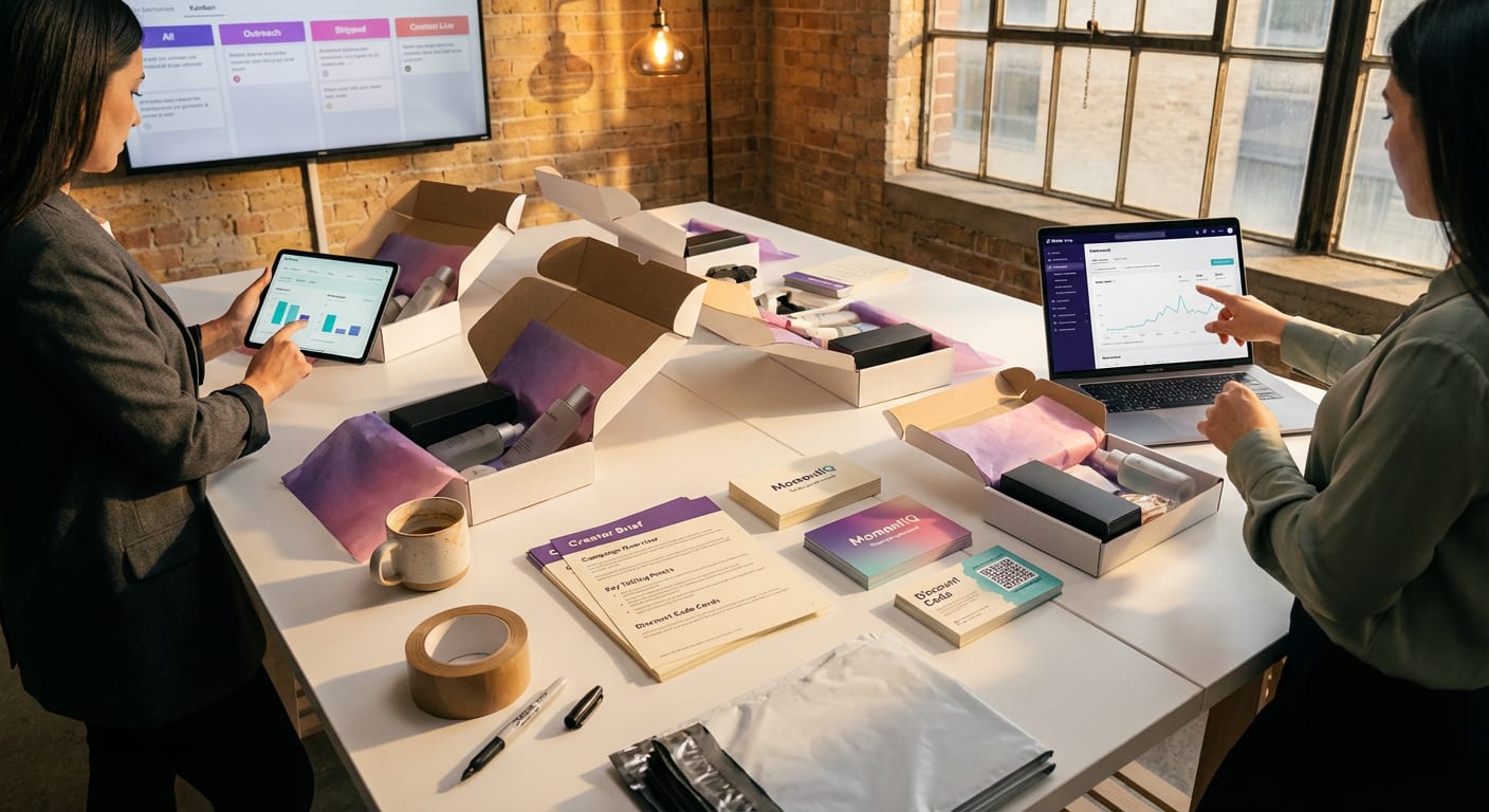 Entrepreneur viewing TikTok Shop product listing with 4.7x video CTR advantage on monitor