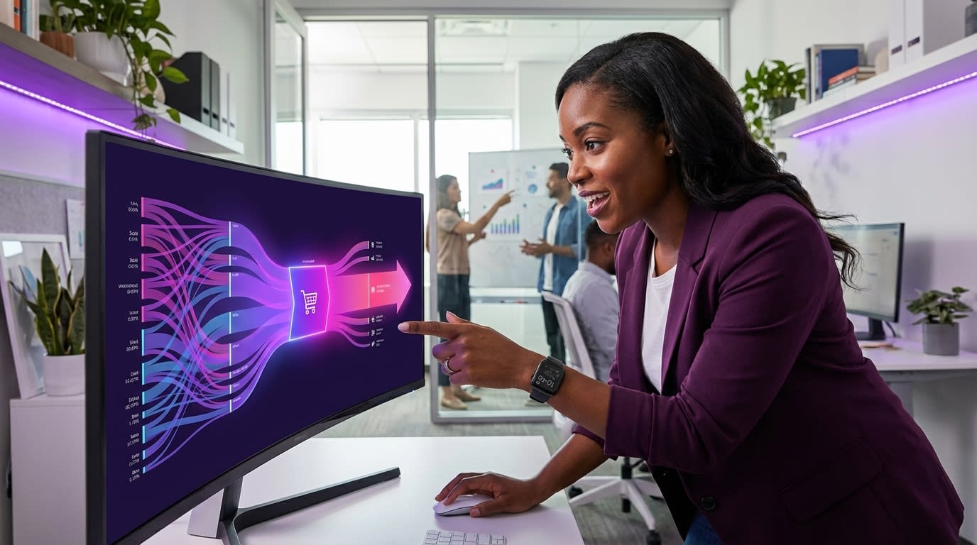 TikTok Shop attribution dashboard showing multi-touch customer journey conversion paths and order value data