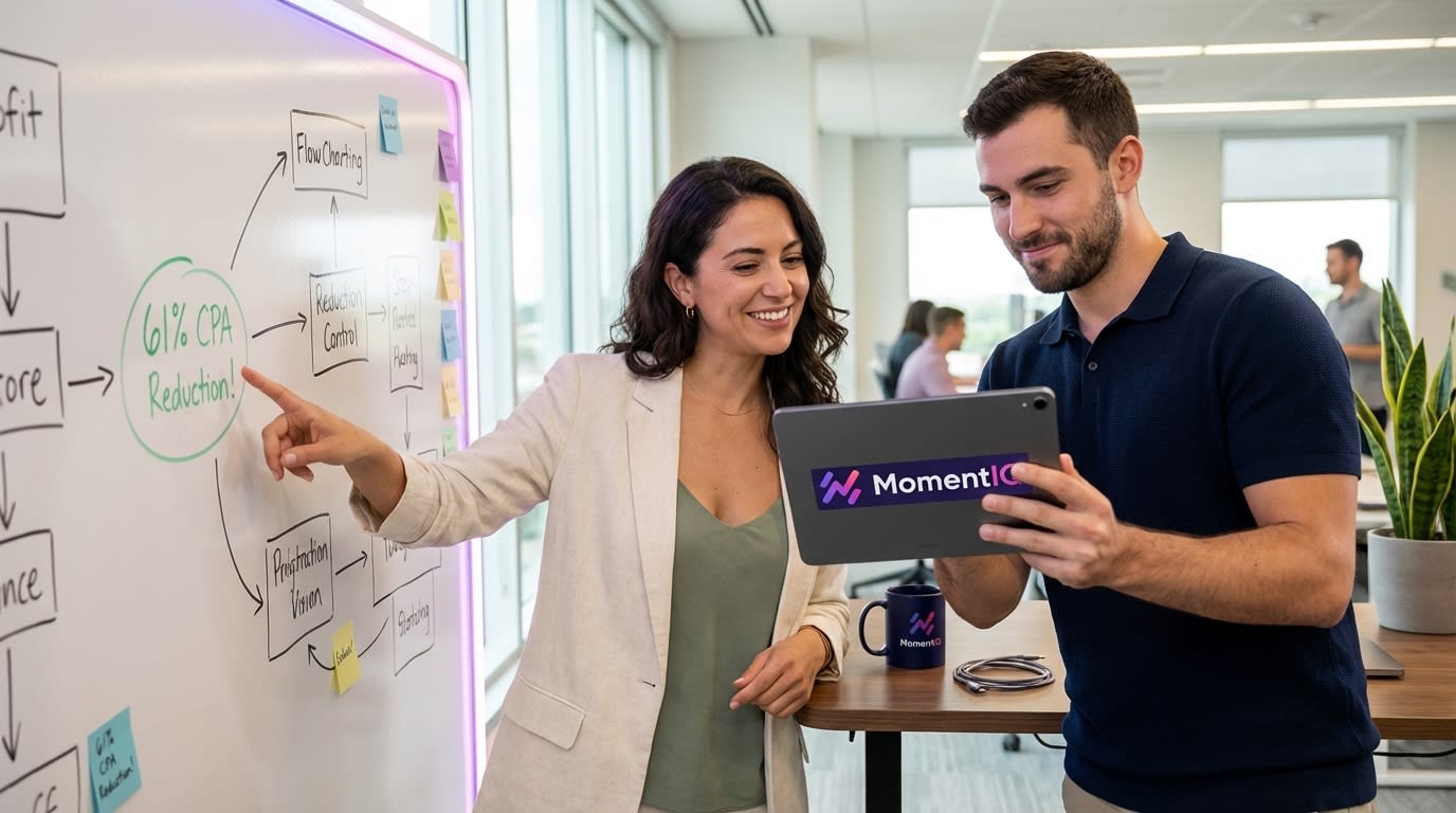 Marketing team collaborating on TikTok Shop purchaser lookalike and video completer audience strategies