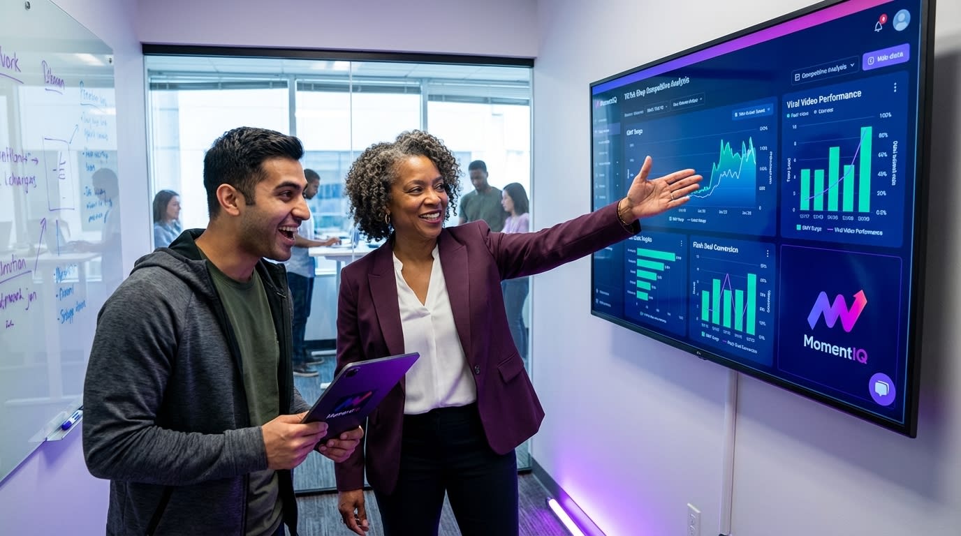 MomentIQ strategist empowering a client with a TikTok Shop growth audit report.